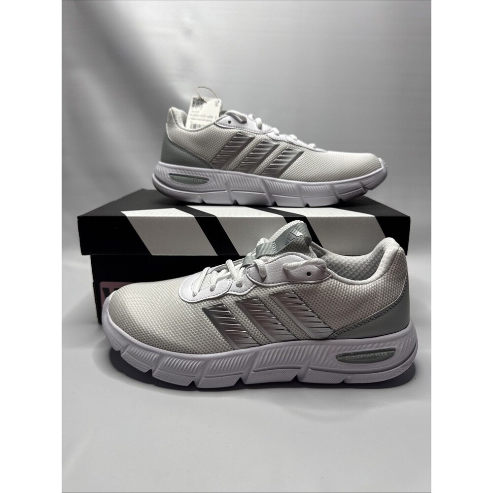 ADIDAS: Cloudfoam Flex Laces Sneaker Women's Size US 10 White JS4891 New W Box
